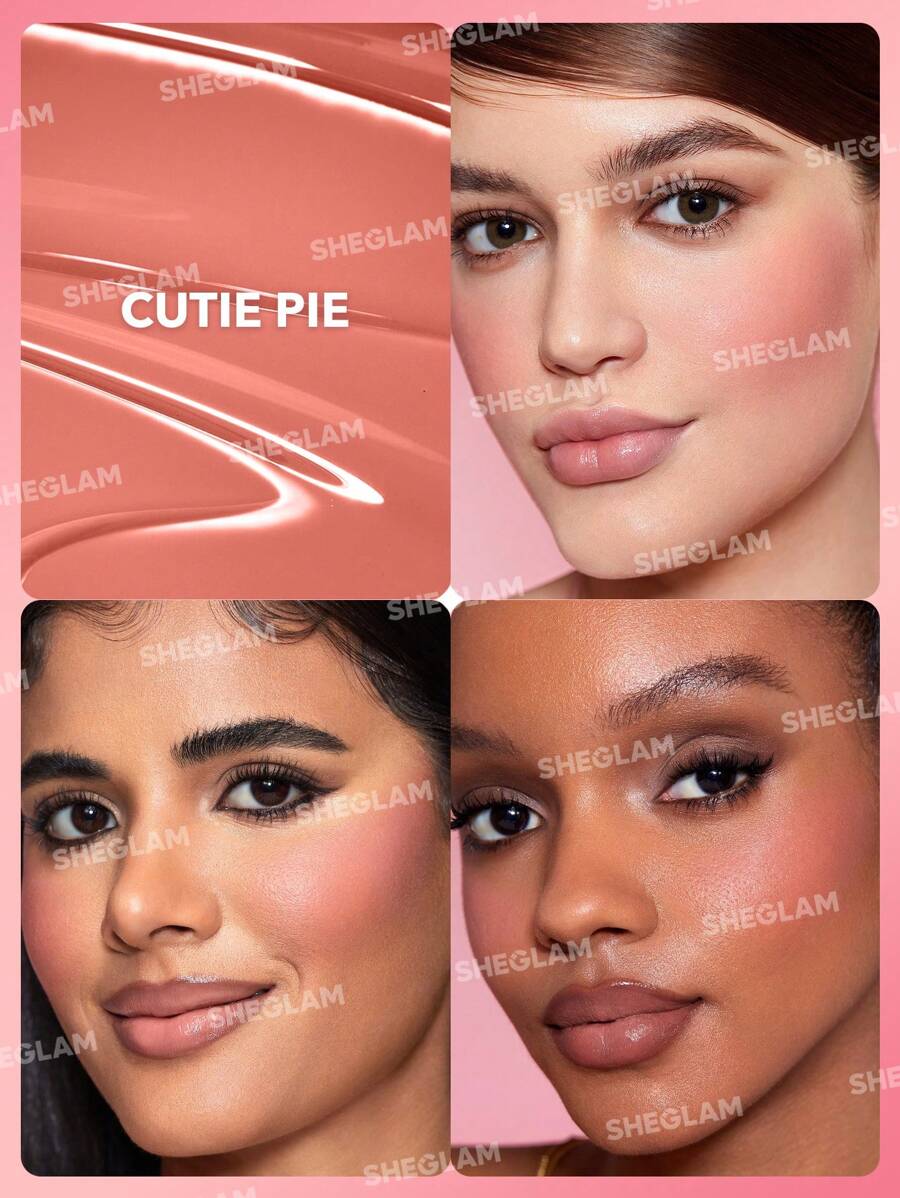 SHEGLAM Matte Liquid Blush – Long-Lasting Rose Pink Brown Gel Cream Blusher