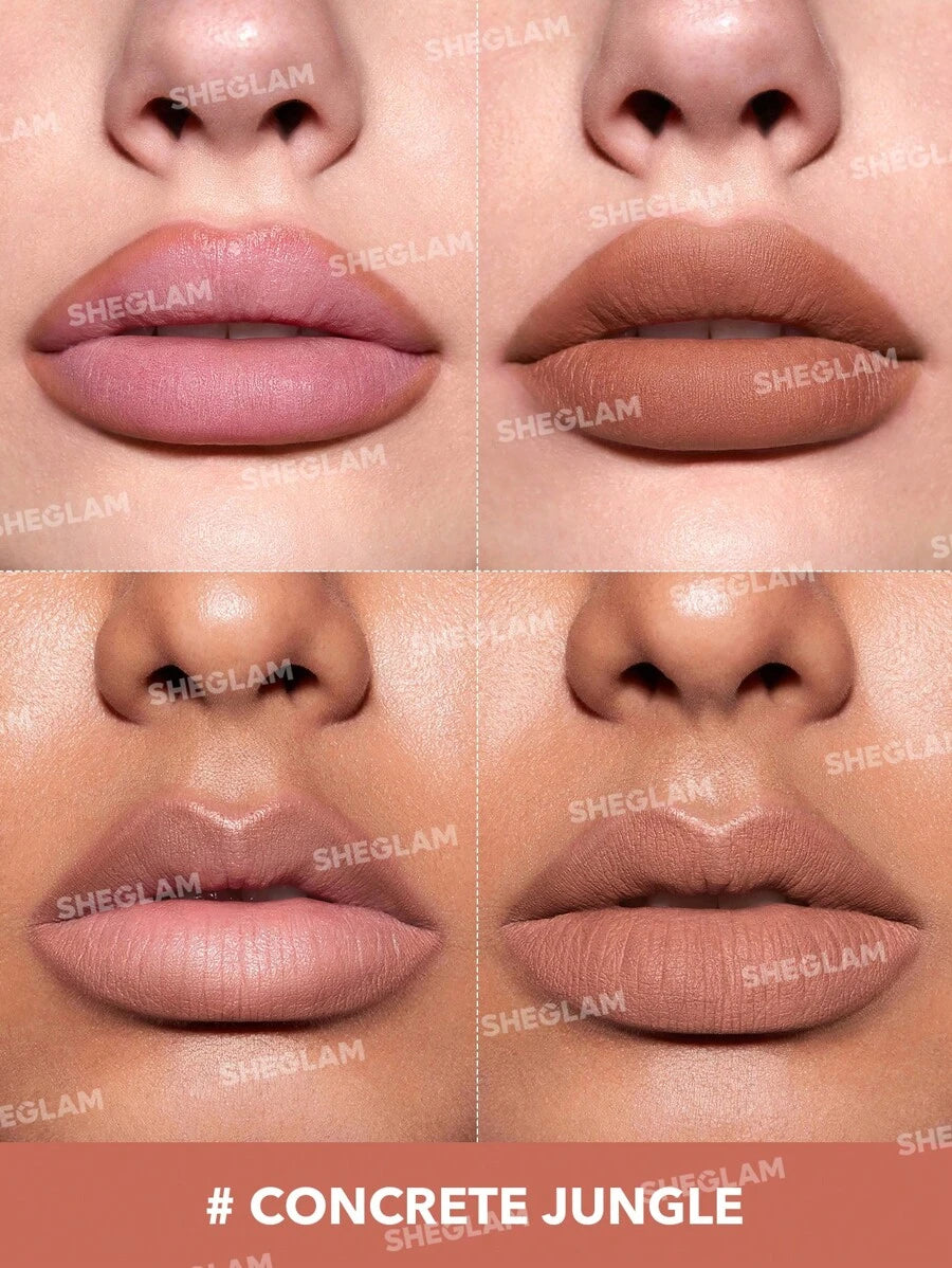 SHEGLAM So Lippy Lip Liner - Concrete Jungle | Creamy Matte & High-Pigment Contour Pencil