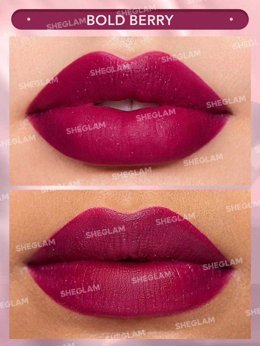SHEGLAM Velvet Shimmer Matte Lipstick – Long-Lasting Silky Smooth Lip Color