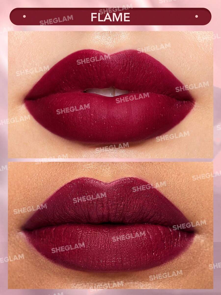 SHEGLAM Velvet Shimmer Matte Lipstick – Long-Lasting Silky Smooth Lip Color