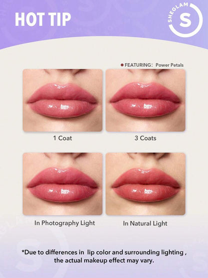 SHEGLAM Tinted Lip Gloss – Moisturizing Non-Sticky Plumping Lip Oil