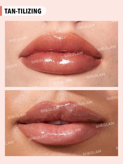 SHEGLAM Tinted Lip Gloss – Moisturizing Non-Sticky Plumping Lip Oil