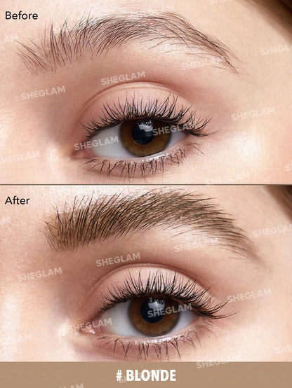 SHEGLAM Waterproof Brow Gel – Long-Lasting Eyebrow Cream with Small Brush