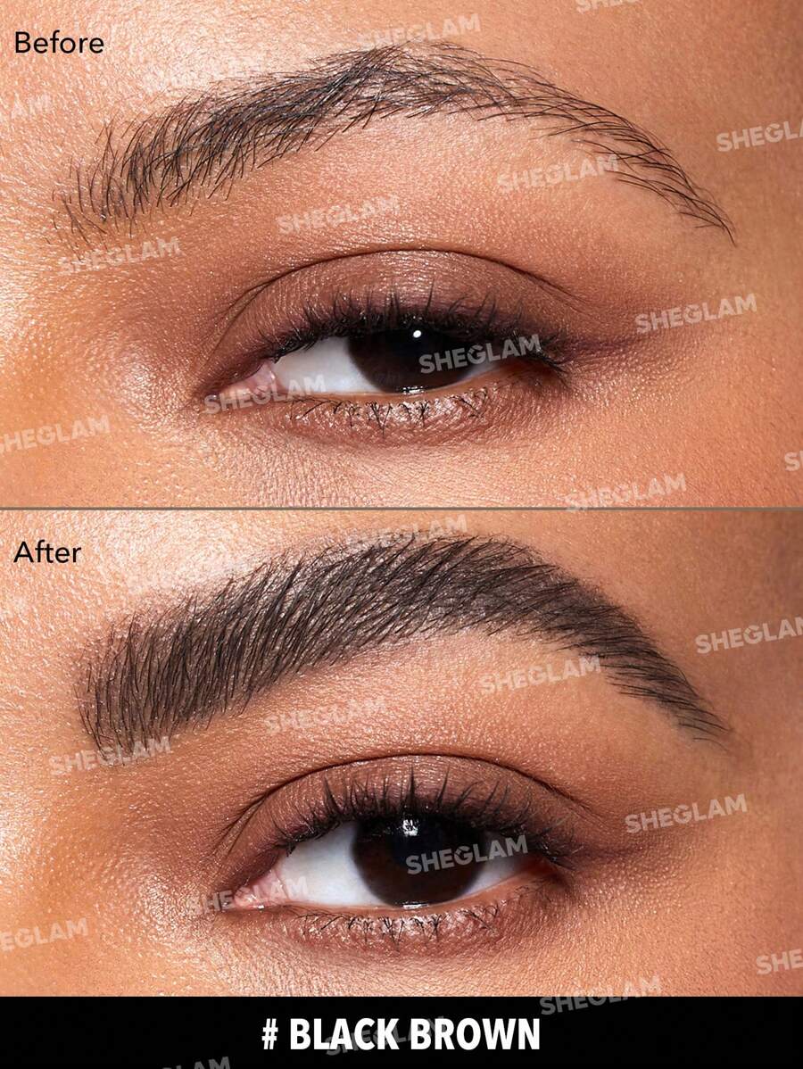 SHEGLAM Waterproof Brow Gel – Long-Lasting Eyebrow Cream with Small Brush