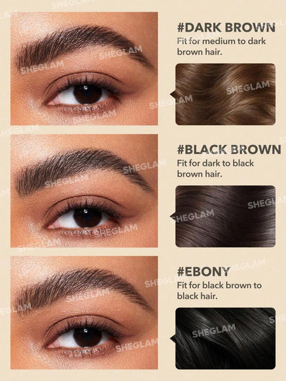 SHEGLAM Waterproof Brow Gel – Long-Lasting Eyebrow Cream with Small Brush