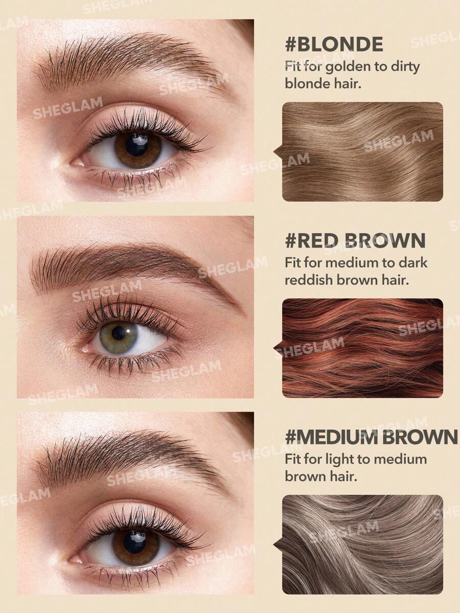 SHEGLAM Striking Brow Waterproof Brow Gel | Long-Lasting Eyebrow Cream, 5 Shades