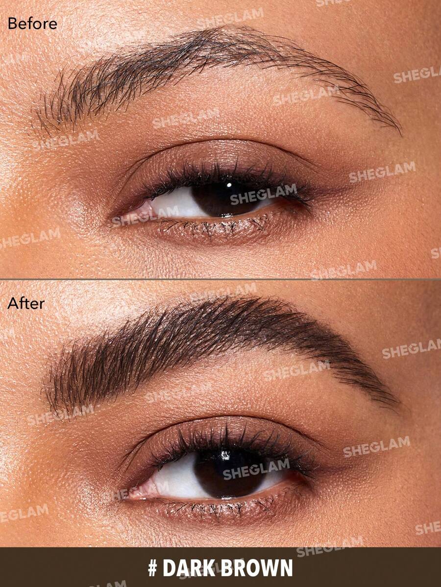 SHEGLAM Waterproof Brow Gel – Long-Lasting Eyebrow Cream with Small Brush