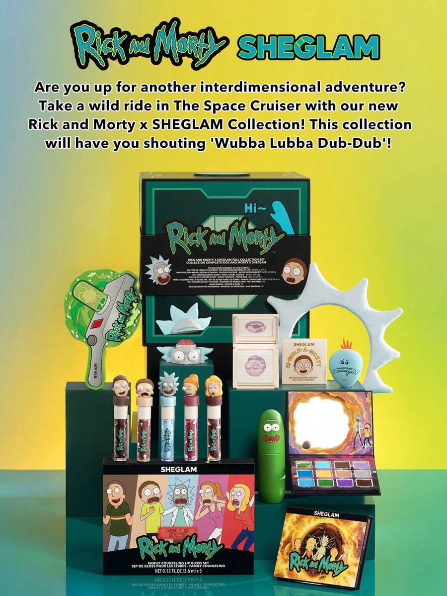 Rick and Morty X SHEGLAM Pickle Rick Setting Spray | Long-Lasting & Oil-Control Fixing Mist