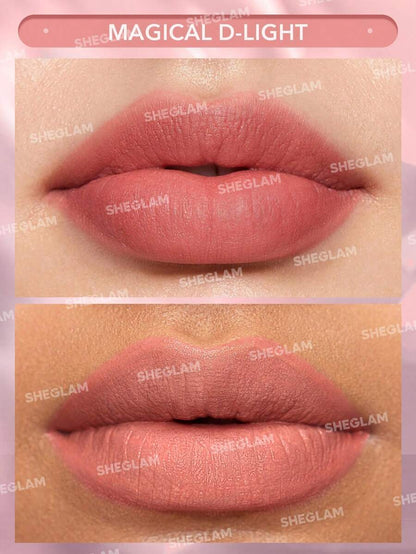 SHEGLAM Velvet Shimmer Matte Lipstick – Long-Lasting Silky Smooth Lip Color