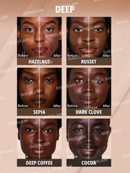 SHEGLAM Skin Magnet High Coverage Foundation Stick - Light Medium | Long-Lasting & Poreless Finish