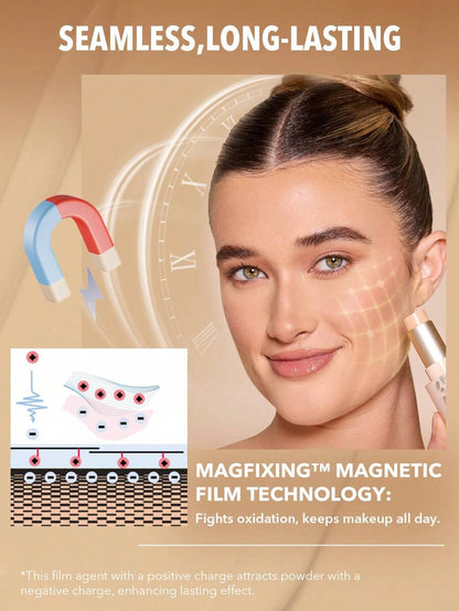 SHEGLAM Skin Magnet High Coverage Foundation Stick - Light Medium | Long-Lasting & Poreless Finish