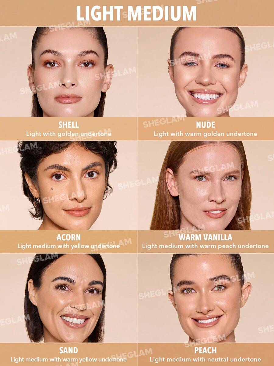 SHEGLAM Skin Magnet High Coverage Foundation Stick - Light Medium | Long-Lasting & Poreless Finish