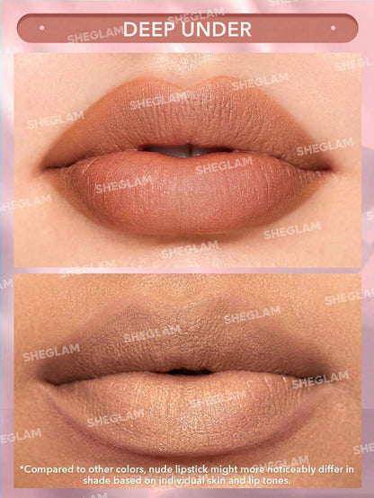 SHEGLAM Velvet Shimmer Matte Lipstick – Long-Lasting Silky Smooth Lip Color