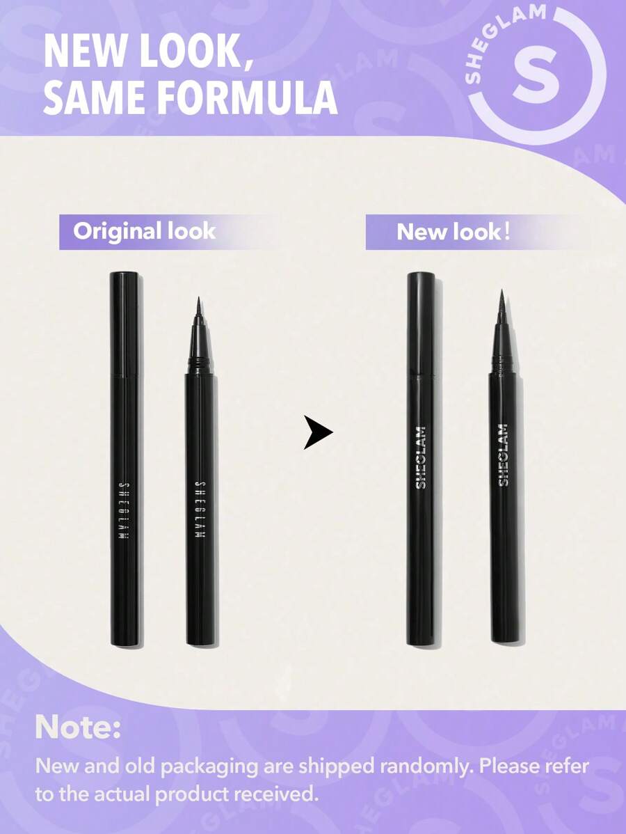 SHEGLAM Waterproof Liquid Eyeliner – Ultra-Fine Matte No-Smudge Eye Makeup