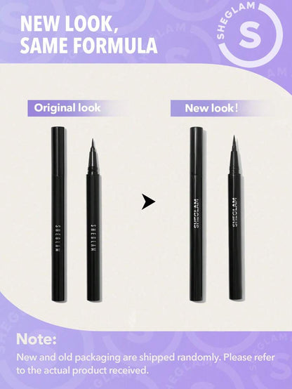SHEGLAM Waterproof Liquid Eyeliner – Ultra-Fine Matte No-Smudge Eye Makeup