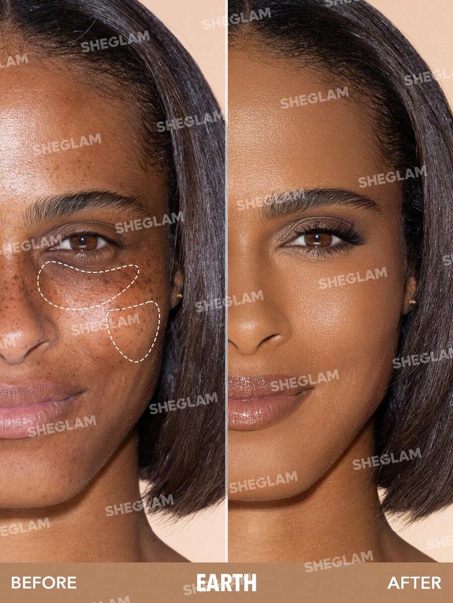 SHEGLAM 12Hr Full Coverage Liquid Concealer – Chantilly Matte Brightening Concealer