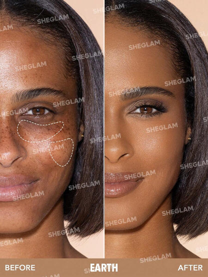 SHEGLAM 12Hr Full Coverage Liquid Concealer – Chantilly Matte Brightening Concealer