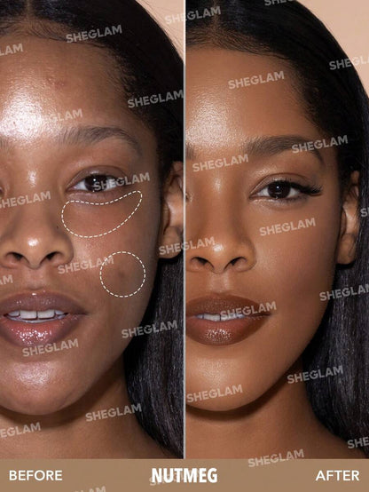 SHEGLAM 12Hr Full Coverage Liquid Concealer – Chantilly Matte Brightening Concealer