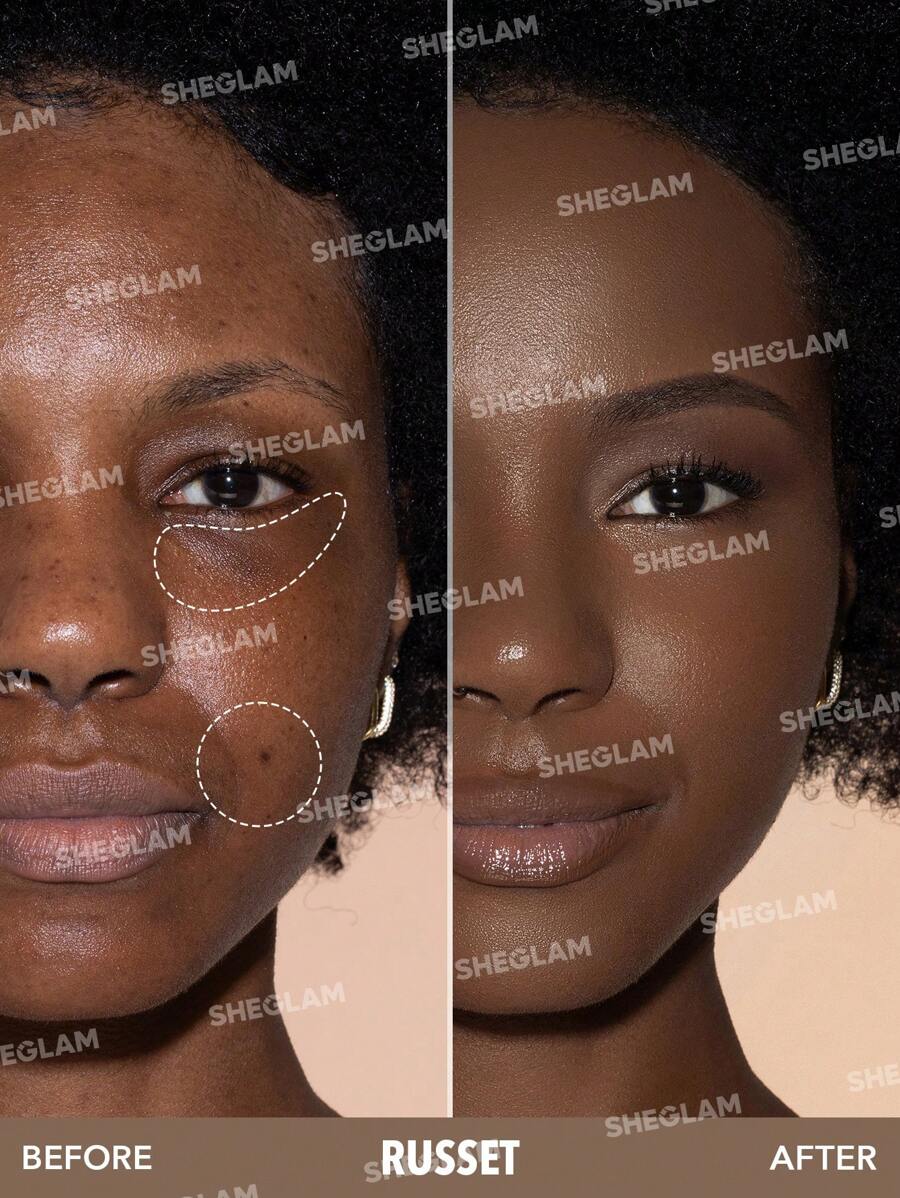 SHEGLAM 12Hr Full Coverage Liquid Concealer – Chantilly Matte Brightening Concealer