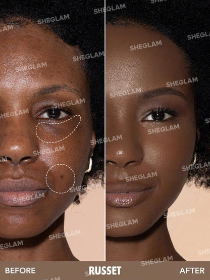 SHEGLAM 12Hr Full Coverage Liquid Concealer – Chantilly Matte Brightening Concealer