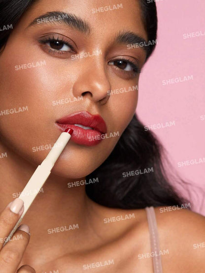 SHEGLAM Tinted Lipstick & Liner Duo – 2-in-1 Glossy Lip Combo