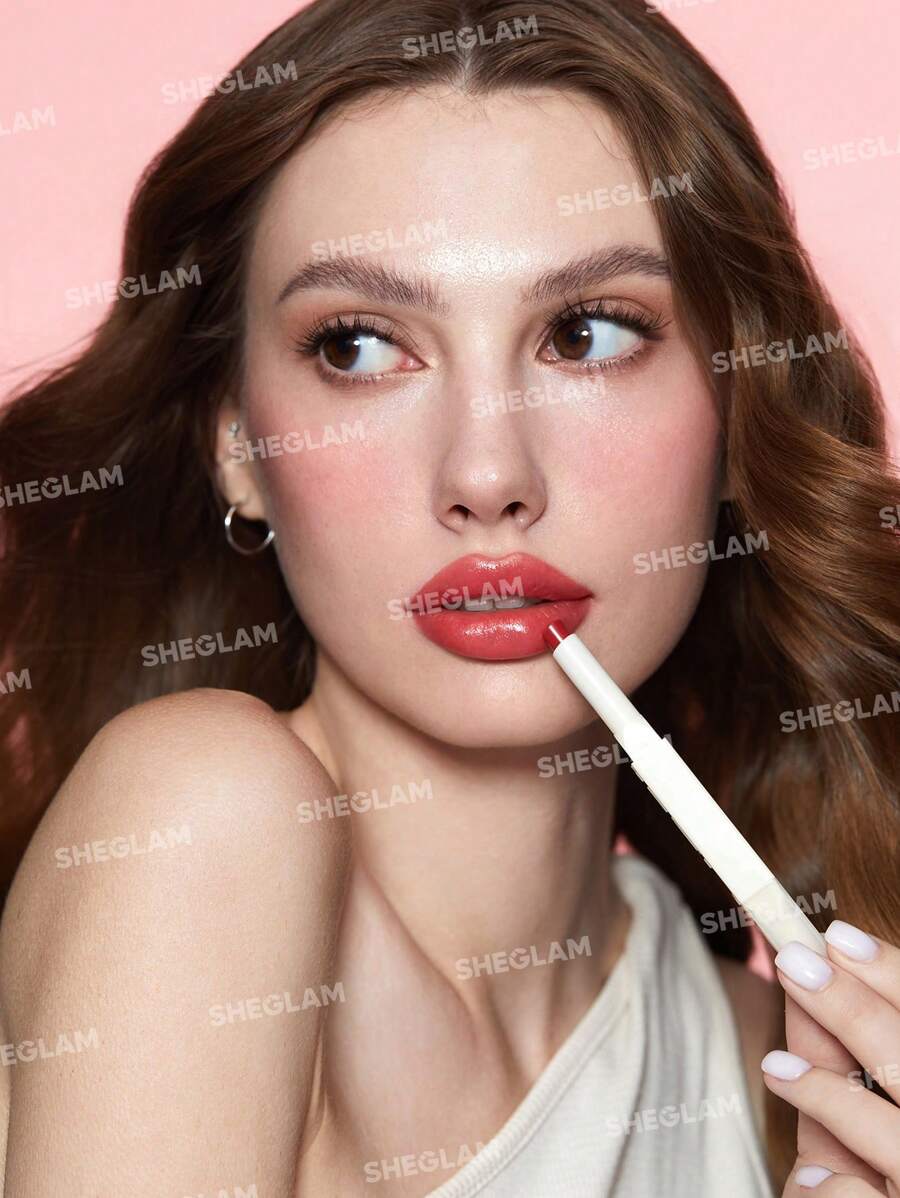 SHEGLAM Tinted Lipstick & Liner Duo – 2-in-1 Glossy Lip Combo
