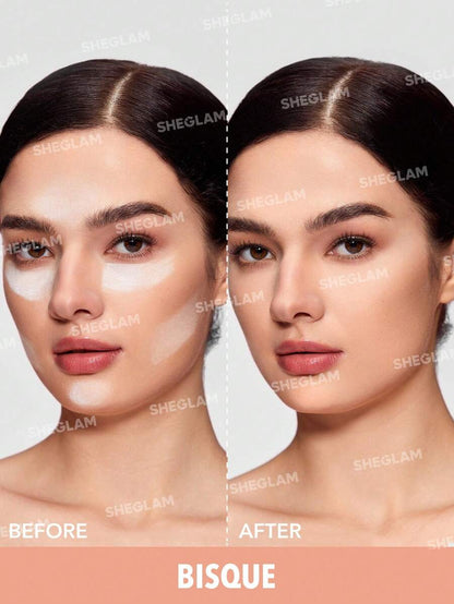SHEGLAM 2-in-1 Pink Setting Powder Duo – Brightening Under Eye & Face Powder