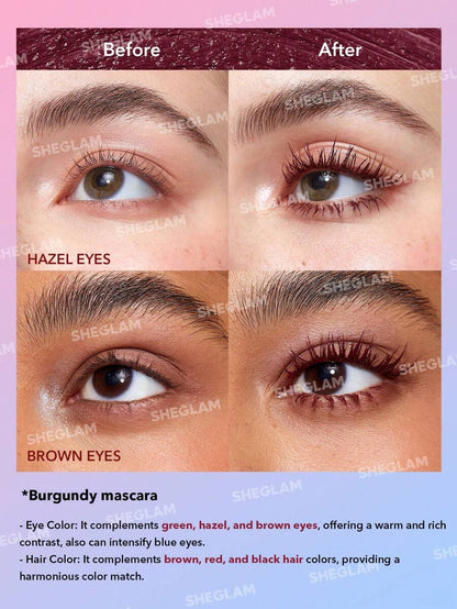 SHEGLAM Waterproof Volume & Length Mascara – Colorful Double-Head Lash Makeup