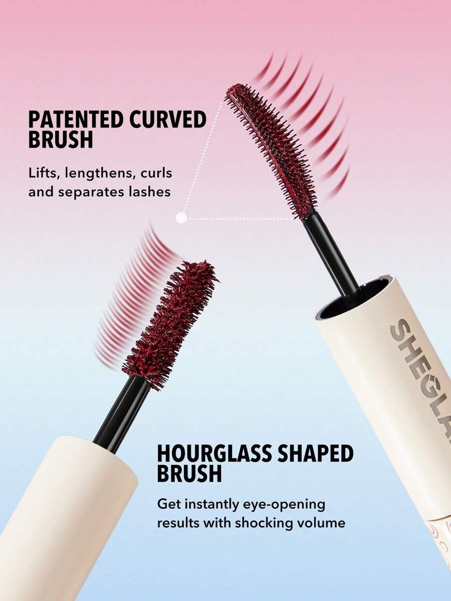 SHEGLAM Waterproof Volume & Length Mascara – Colorful Double-Head Lash Makeup