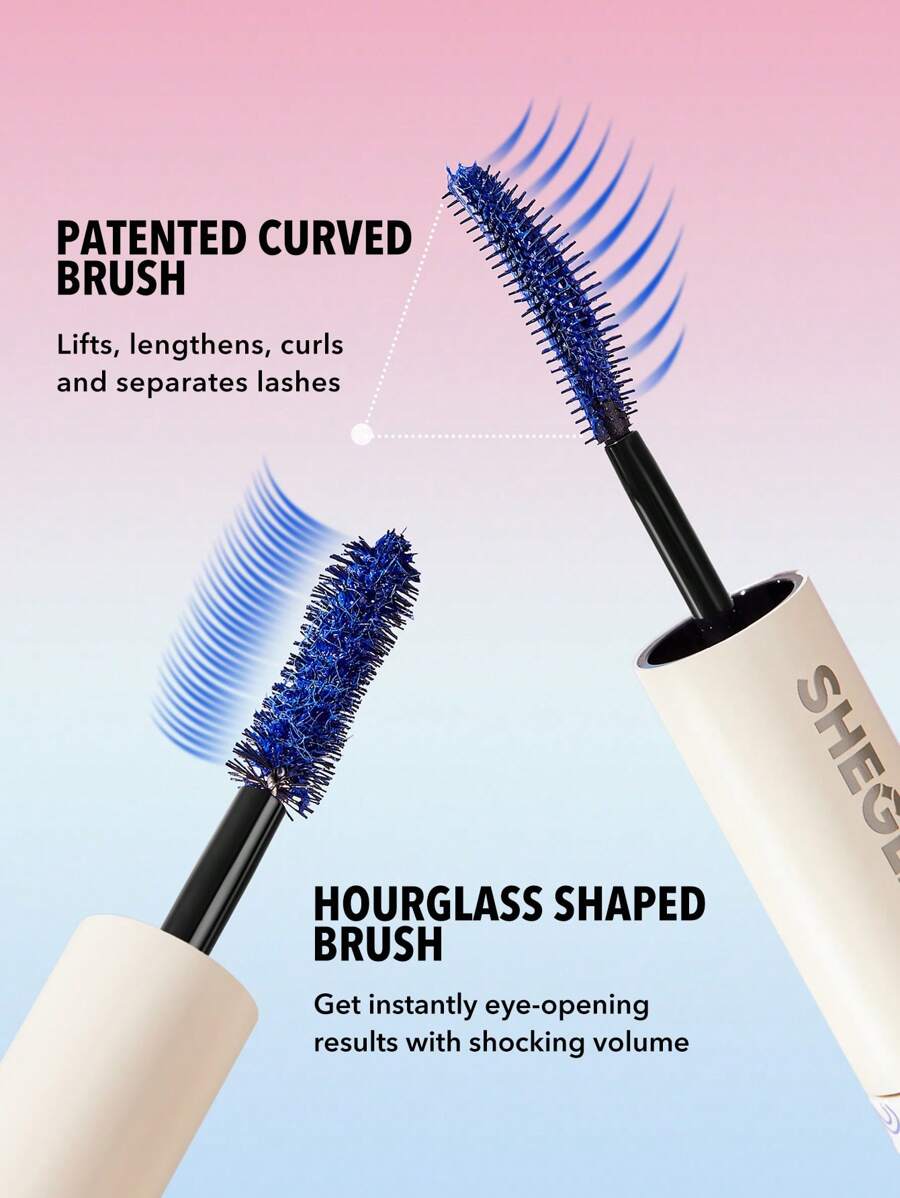 SHEGLAM Double Impact Waterproof Volume & Length Mascara | Colorful Dual-Head, 3 Shades