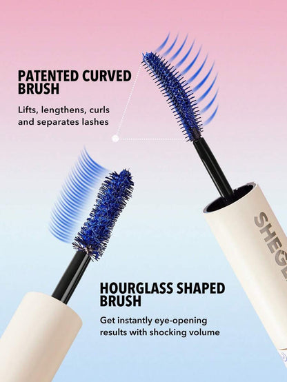 SHEGLAM Double Impact Waterproof Volume & Length Mascara | Colorful Dual-Head, 3 Shades