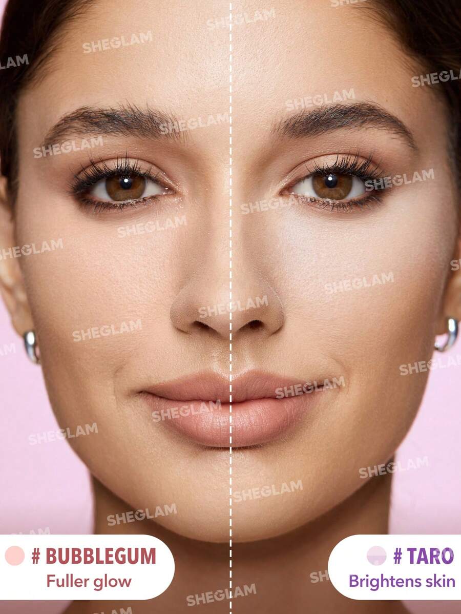 SHEGLAM 2-in-1 Pink Setting Powder Duo – Brightening Under Eye & Face Powder