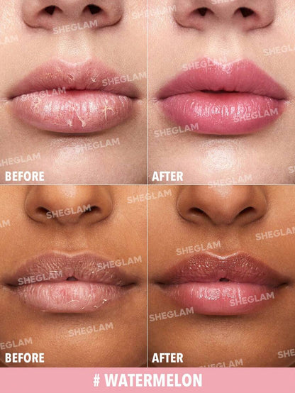 SHEGLAM Pout Phresh Color Changing Lipstick - Watermelon | pH-Reactive Moisturizing Lip Balm