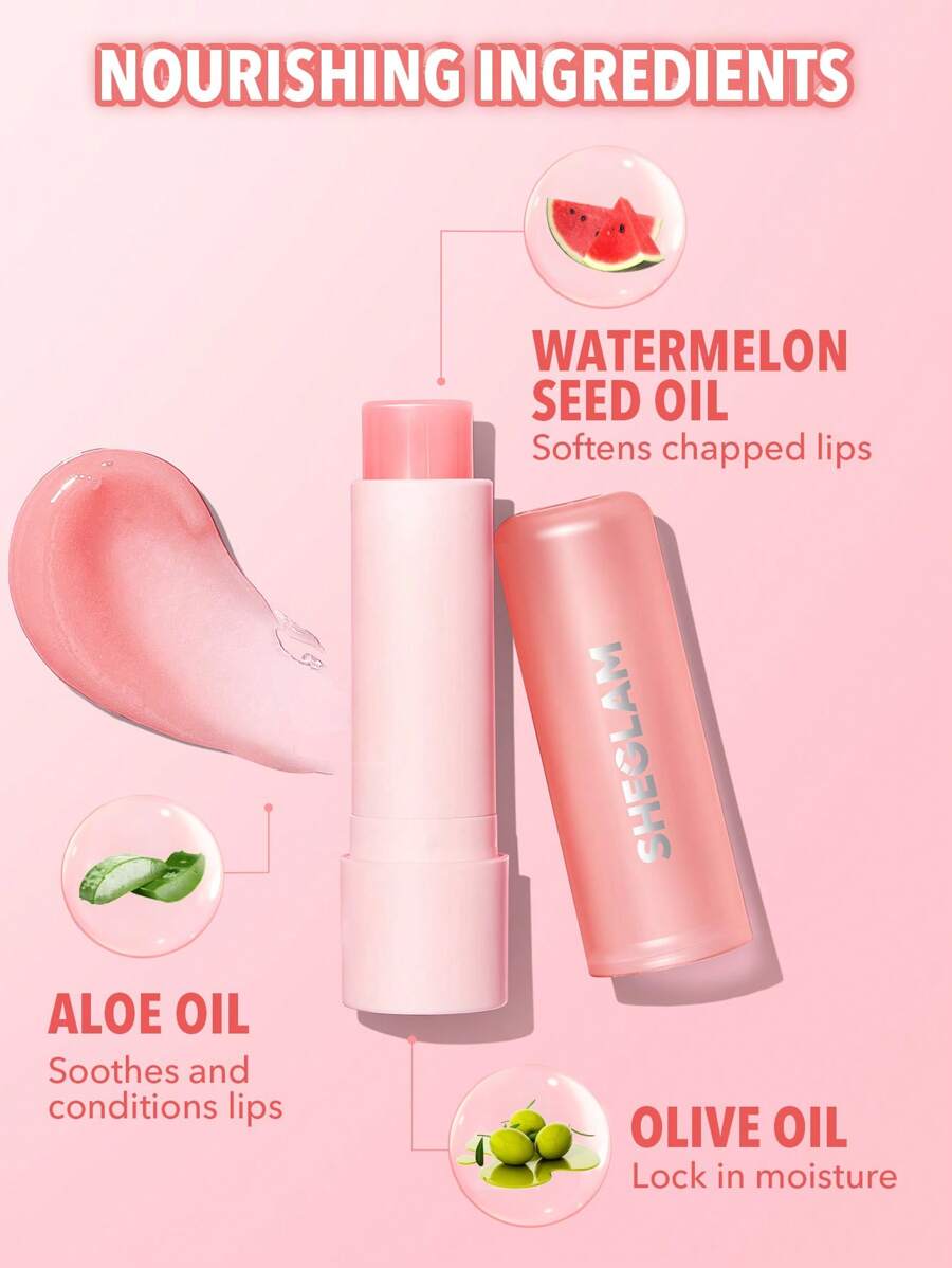SHEGLAM Pout Phresh Color Changing Lipstick - Watermelon | pH-Reactive Moisturizing Lip Balm