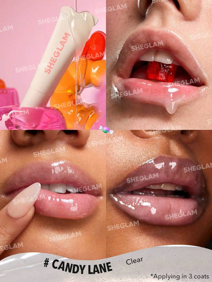 SHEGLAM Moisturizing Lip Gloss – Clear Watery Mirror Shine Lip Makeup