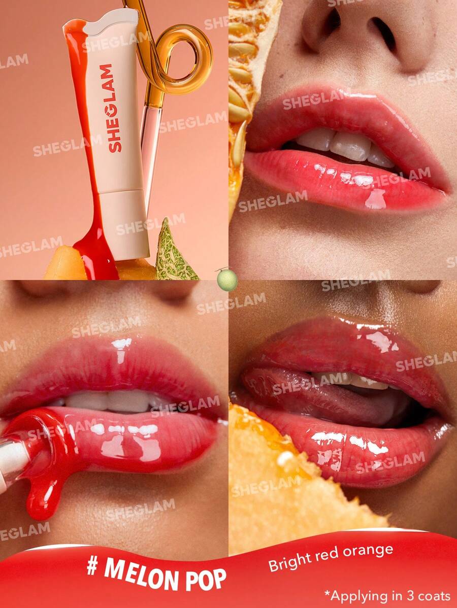 SHEGLAM Moisturizing Lip Gloss – Clear Watery Mirror Shine Lip Makeup