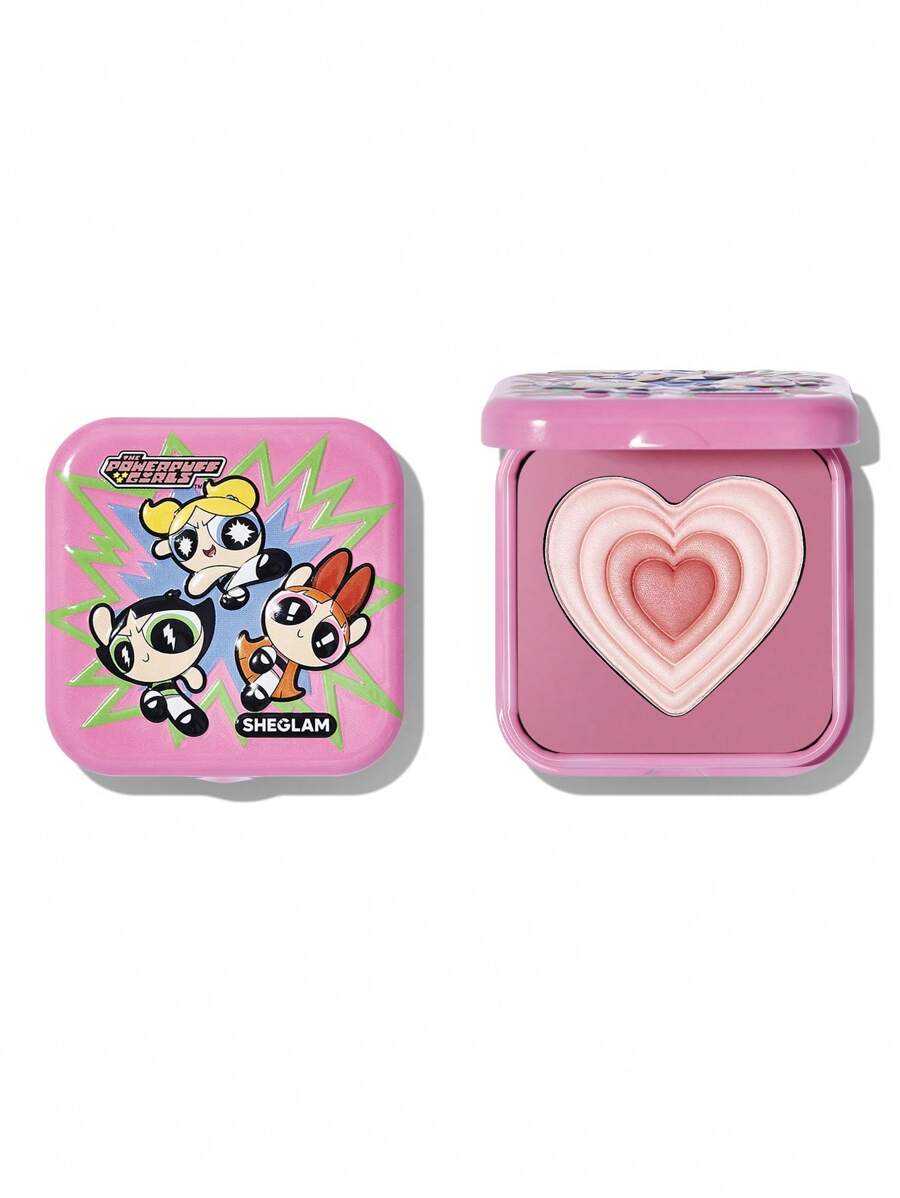 The Powerpuff Girls X SHEGLAM Shimmer Powder Blush – Blendable Soft Glow Cheek Makeup