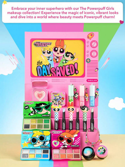 The Powerpuff Girls X SHEGLAM Shimmer Powder Blush – Blendable Soft Glow Cheek Makeup