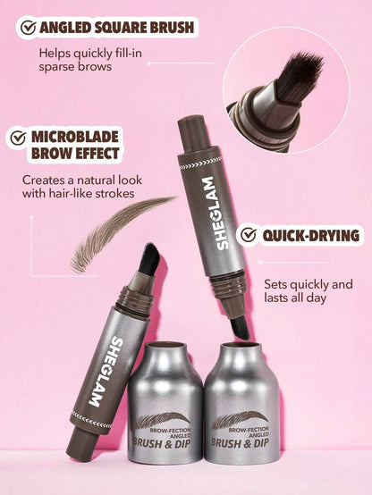 SHEGLAM Brow Fection Angled Brush Dip Hair Like Strokes Eyebrow Gel Pen