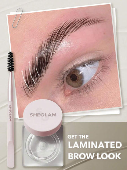 SHEGLAM Laminating Brow Gel – Long-Lasting Brow Pomade for Lifted Brows