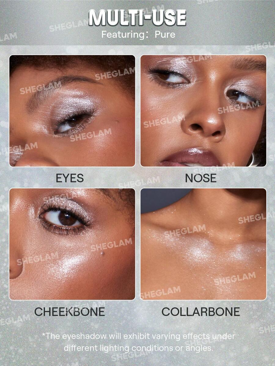 SHEGLAM Enigma Sparkly Eyeshadow - Pure | Multi-Tone High-Shine Glitter Powder