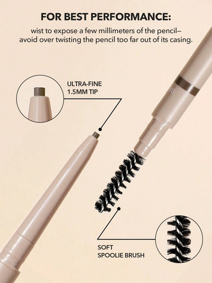 SHEGLAM Ultra Slim Brow Pencil – Long-Lasting Sweat-Proof Eyebrow Pen