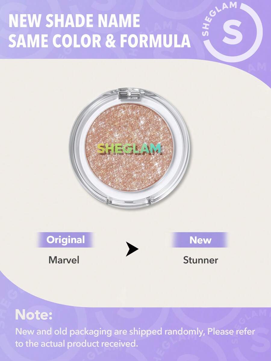 SHEGLAM Enigma Sparkly Eyeshadow - Pure | Multi-Tone High-Shine Glitter Powder