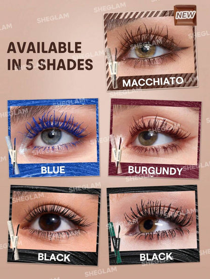 SHEGLAM Double Impact Waterproof Volume & Length Mascara | Colorful Dual-Head, 3 Shades