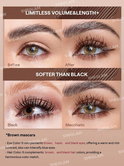 SHEGLAM Waterproof Volume & Length Mascara – Colorful Double-Head Lash Makeup