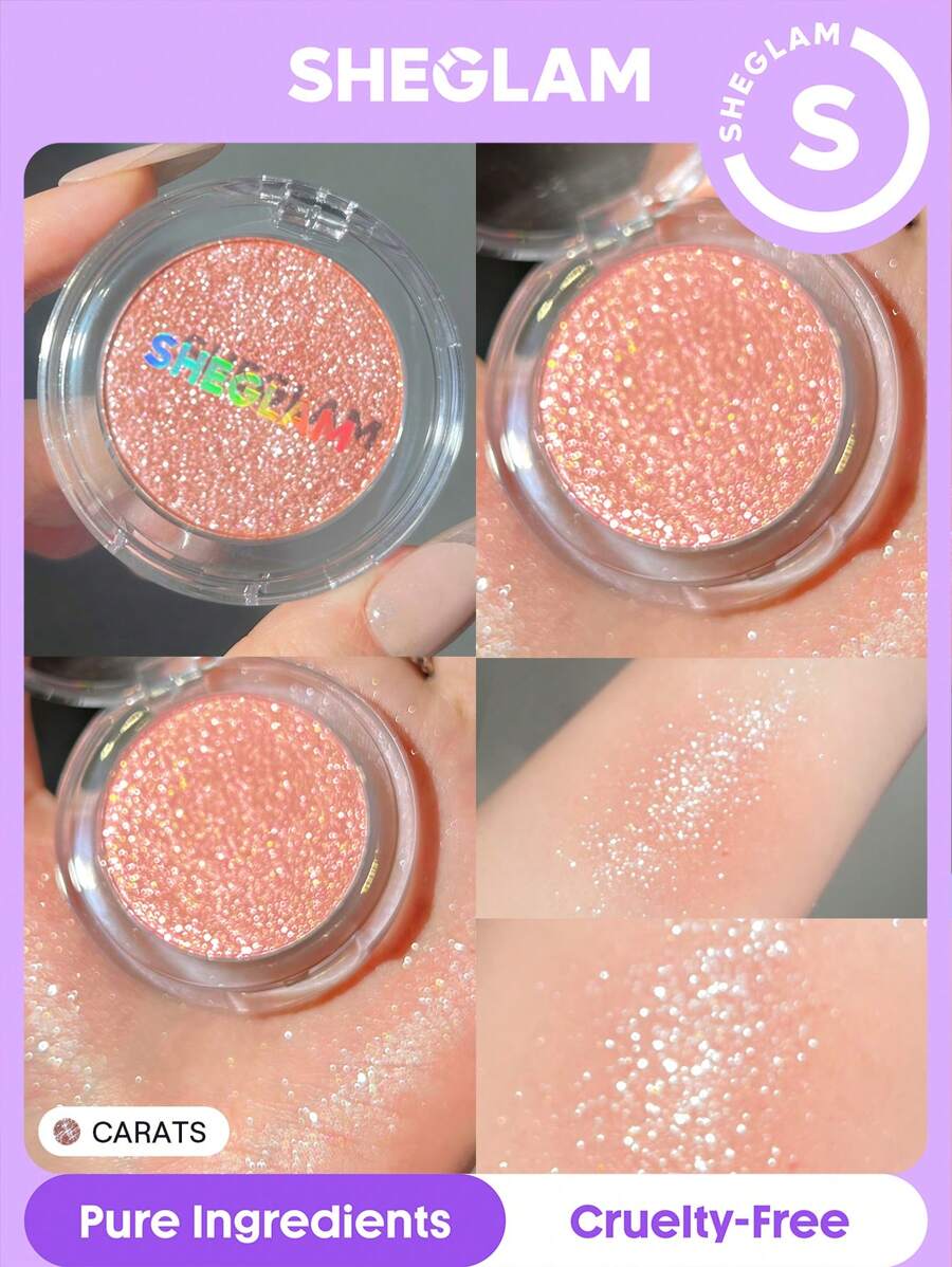 SHEGLAM Enigma Sparkly Eyeshadow - Pure | Multi-Tone High-Shine Glitter Powder