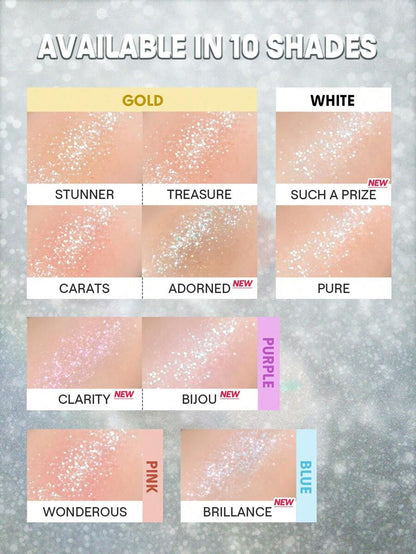 SHEGLAM Enigma Sparkly Eyeshadow - Pure | Multi-Tone High-Shine Glitter Powder