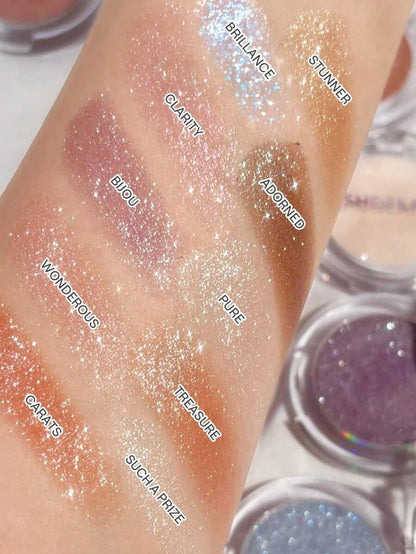 SHEGLAM Enigma Sparkly Eyeshadow - Pure | Multi-Tone High-Shine Glitter Powder