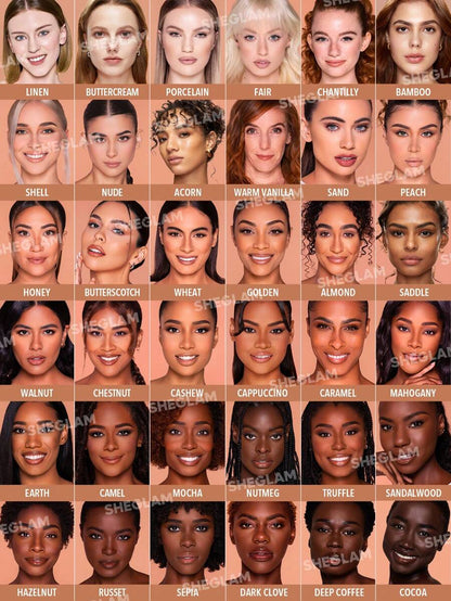 SHEGLAM Matte Foundation | Nude Full Coverage Oil Control Liquid Foundation Sample – LCBSkin