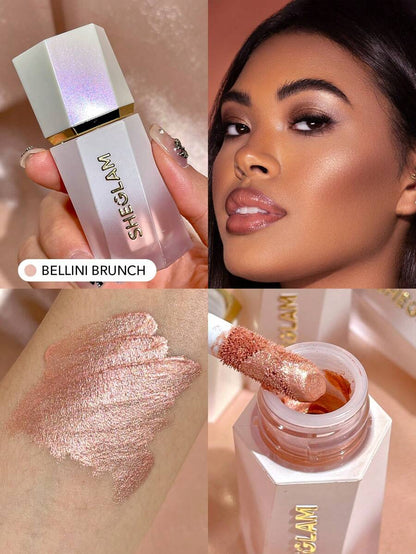 SHEGLAM Vanilla Frost Liquid Highlighter – Dewy Shimmer Gel Cream Glow Makeup